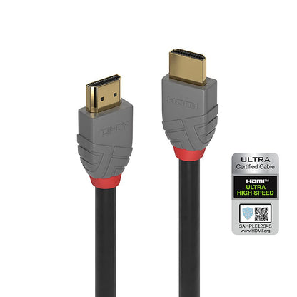 LINDY 36952 1m Ultra High Speed HDMI Cable, Anthracite Line