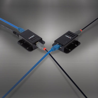 LINDY 42680 USB 2.0 CAT.5/6 Extender With Power Over CAT.5/6 - Black, 50m