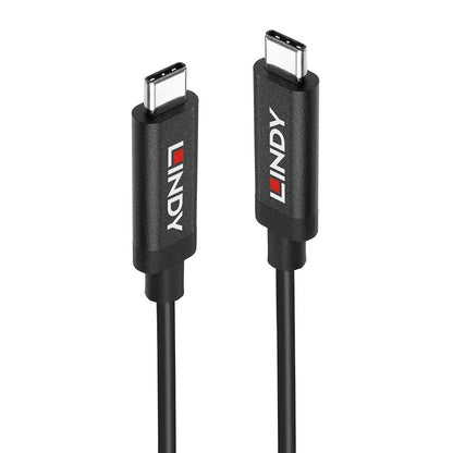 LINDY 43348 - USB Type-C 3.2 Gen 2 Type C/C Active Cable, 3 m - Active Cable for Video Signals and Data Transfer up to 10 Gbps, Supports DisplayPort 1.4 High Resolution, UHD up to 8K 7680x4320@60Hz