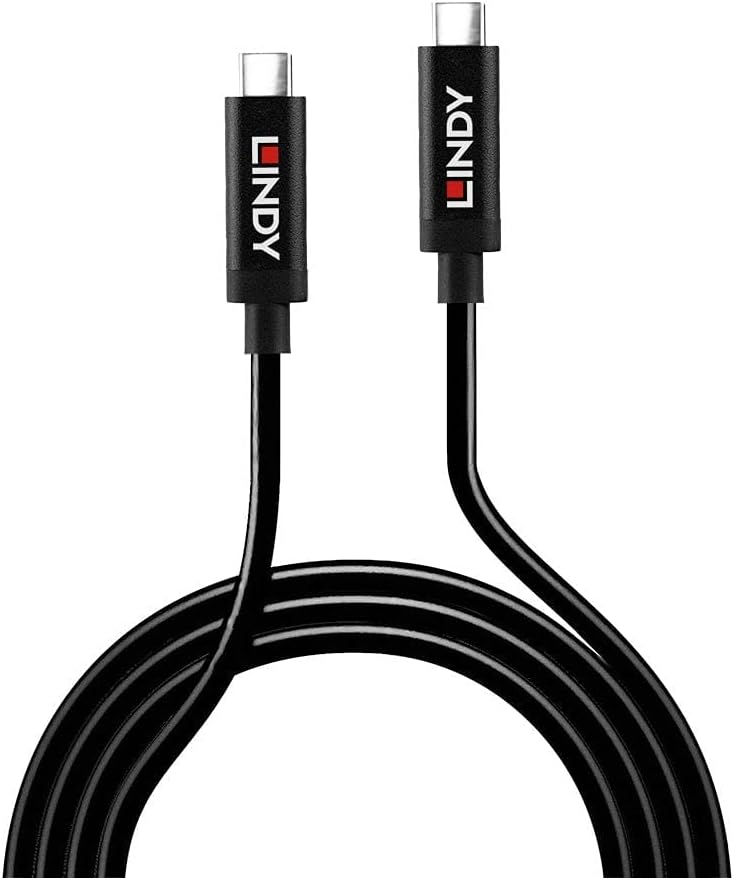 LINDY 43348 - USB Type-C 3.2 Gen 2 Type C/C Active Cable, 3 m - Active Cable for Video Signals and Data Transfer up to 10 Gbps, Supports DisplayPort 1.4 High Resolution, UHD up to 8K 7680x4320@60Hz