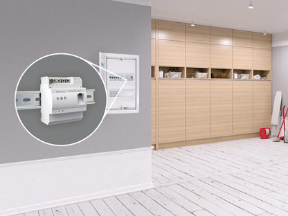 devolo 8528 Magic 2-2400 LAN DINrail, Powerline DIN rail Adapter (optimum Internet coverage via power line, up to 2400Mbps, fast Internet from distribution box, G.hn technology) Installer required
