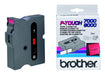 Brother TX - Black on red - Roll (2.4 cm) 1 cassette(s) laminated tape - for P-Touch PT-30, PT-7000, PT-8000, PT-PC