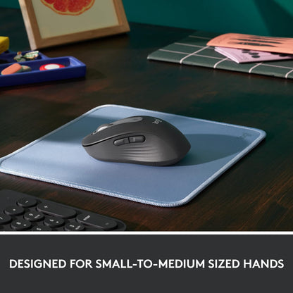 Logitech Signature M650 Wireless Mouse - For Small to Medium Sized Hands, 2-Year Battery, Silent Clicks, Customisable Side Buttons, Bluetooth, for PC/Mac/Multi-Device/Chromebook