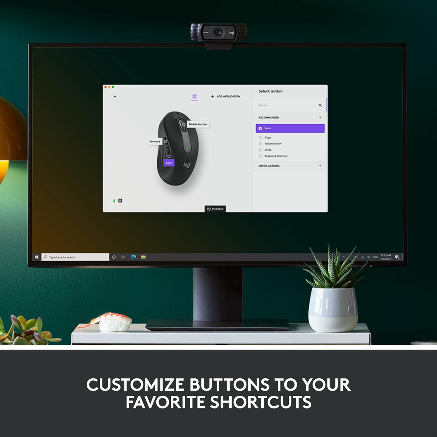 Logitech Signature M650 Wireless Mouse - For Small to Medium Sized Hands, 2-Year Battery, Silent Clicks, Customisable Side Buttons, Bluetooth, for PC/Mac/Multi-Device/Chromebook