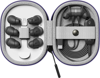 Logitech LOGI Zone Wired Earbuds Headphones Wire In-Od Office/Call Center USB Type C Graphite