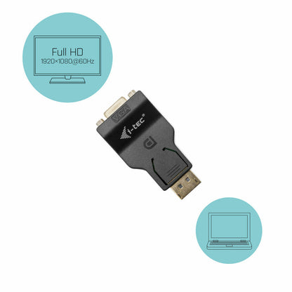 i-tec DisplayPort a VGA Adattatore, Fino a 1920×1080/60 Hz