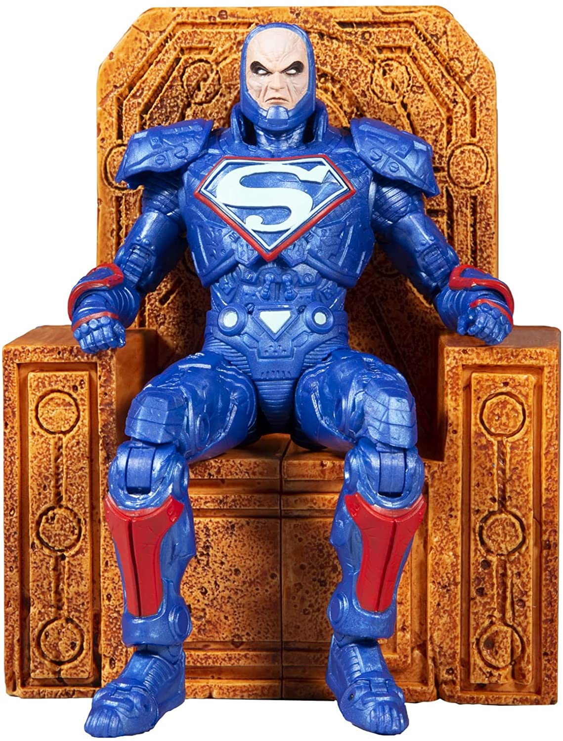McFarlane - DC Multiverse Lex Luthor in Power Suit (Blue Suit with Throne