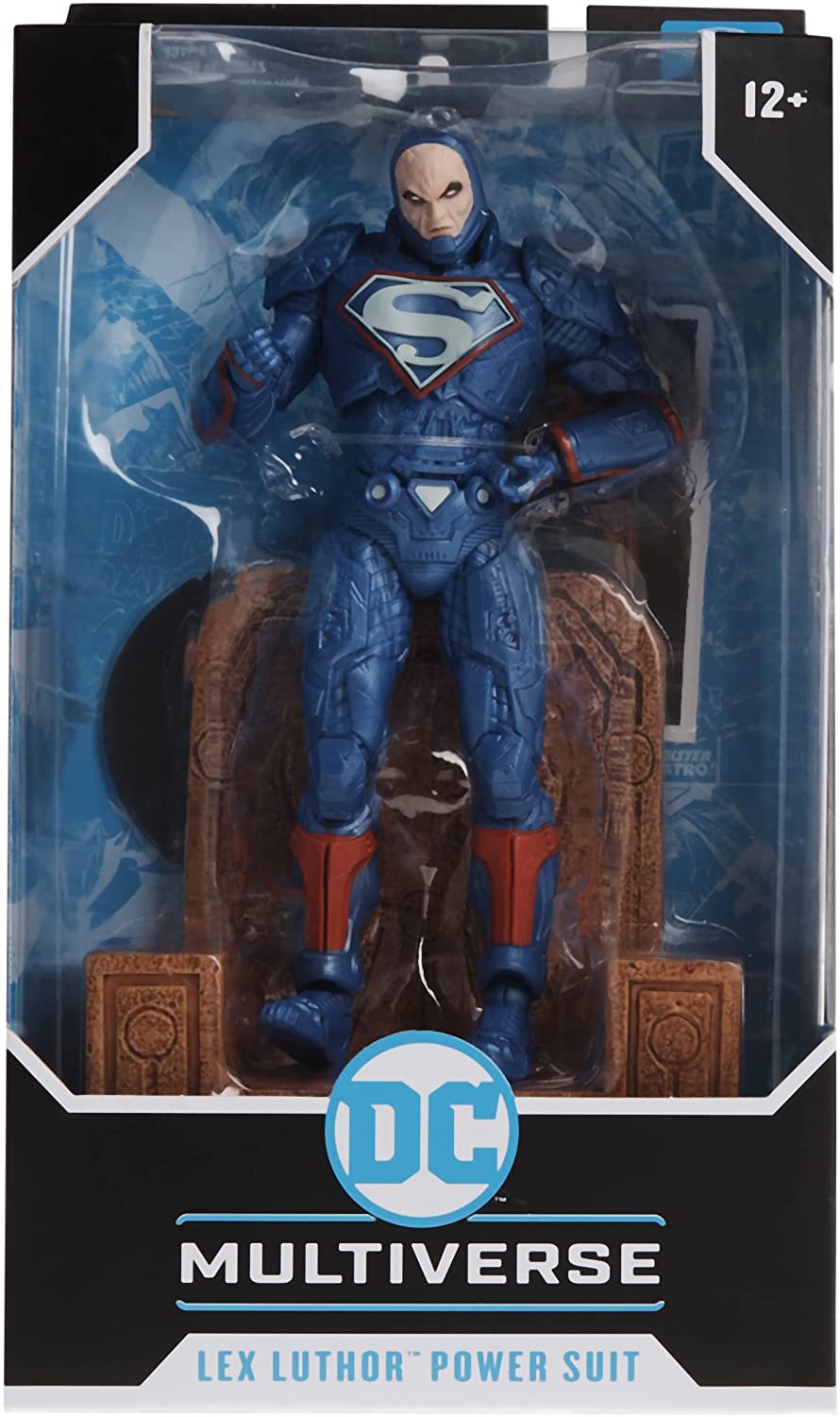 McFarlane - DC Multiverse Lex Luthor in Power Suit (Blue Suit with Throne