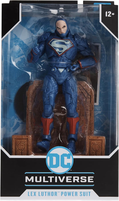 McFarlane - DC Multiverse Lex Luthor in Power Suit (Blue Suit with Throne