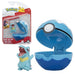 Pokemon Clip N Go Pokeball & 5 cm Totodile Battle Figure – Attachable to Belt – New 2022 – Officially Licensed Toy (PKW2651