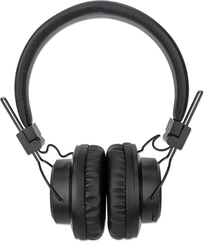 Manhattan Sound Science Bluetooth® On-Ear Headset Headphones 3.5 mm Jack Socket On-Ear Design Black