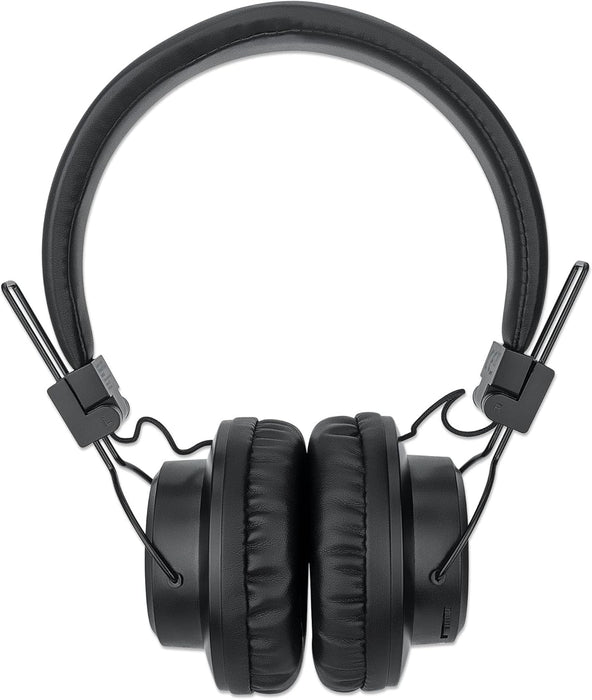 Manhattan Sound Science Bluetooth® On-Ear Headset Headphones 3.5 mm Jack Socket On-Ear Design Black