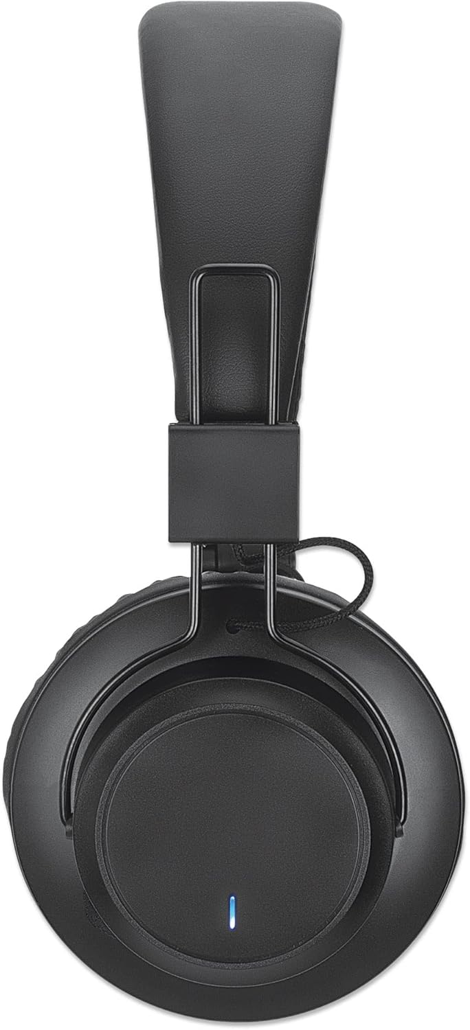 Manhattan Sound Science Bluetooth® On-Ear Headset Headphones 3.5 mm Jack Socket On-Ear Design Black