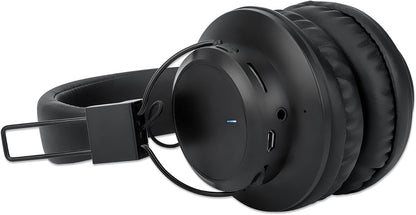 Manhattan Sound Science Bluetooth® On-Ear Headset Headphones 3.5 mm Jack Socket On-Ear Design Black