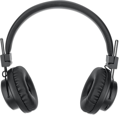 Manhattan Sound Science Bluetooth® On-Ear Headset Headphones 3.5 mm Jack Socket On-Ear Design Black
