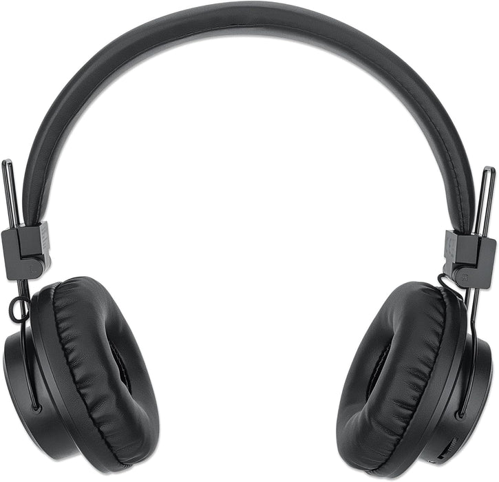 Manhattan Sound Science Bluetooth® On-Ear Headset Headphones 3.5 mm Jack Socket On-Ear Design Black