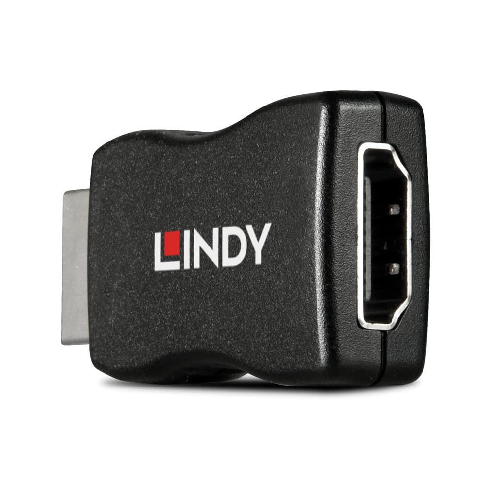 Lindy 32104 HDMI 10.2G EDID Emulator, 3840x2160@30Hz support, HDCP Pass-Through, Overcomes EDID Related Problems, Use with PCs and AV Equipment, Black