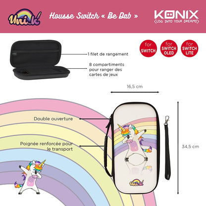 Konix Switch Protective Carry Bag (Unicorn Dab