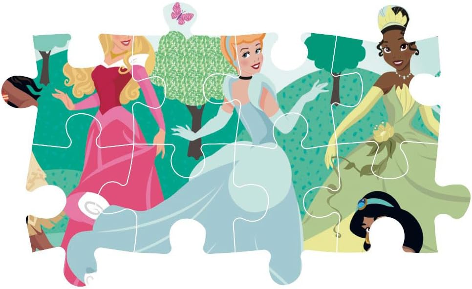 Clementoni 23767 Disney Princesas Maxi Puzzle 104pcs Princess Supercolor Princess-104 Pieces-Jigsaw Kids Age 4, Multicolor, Medium
