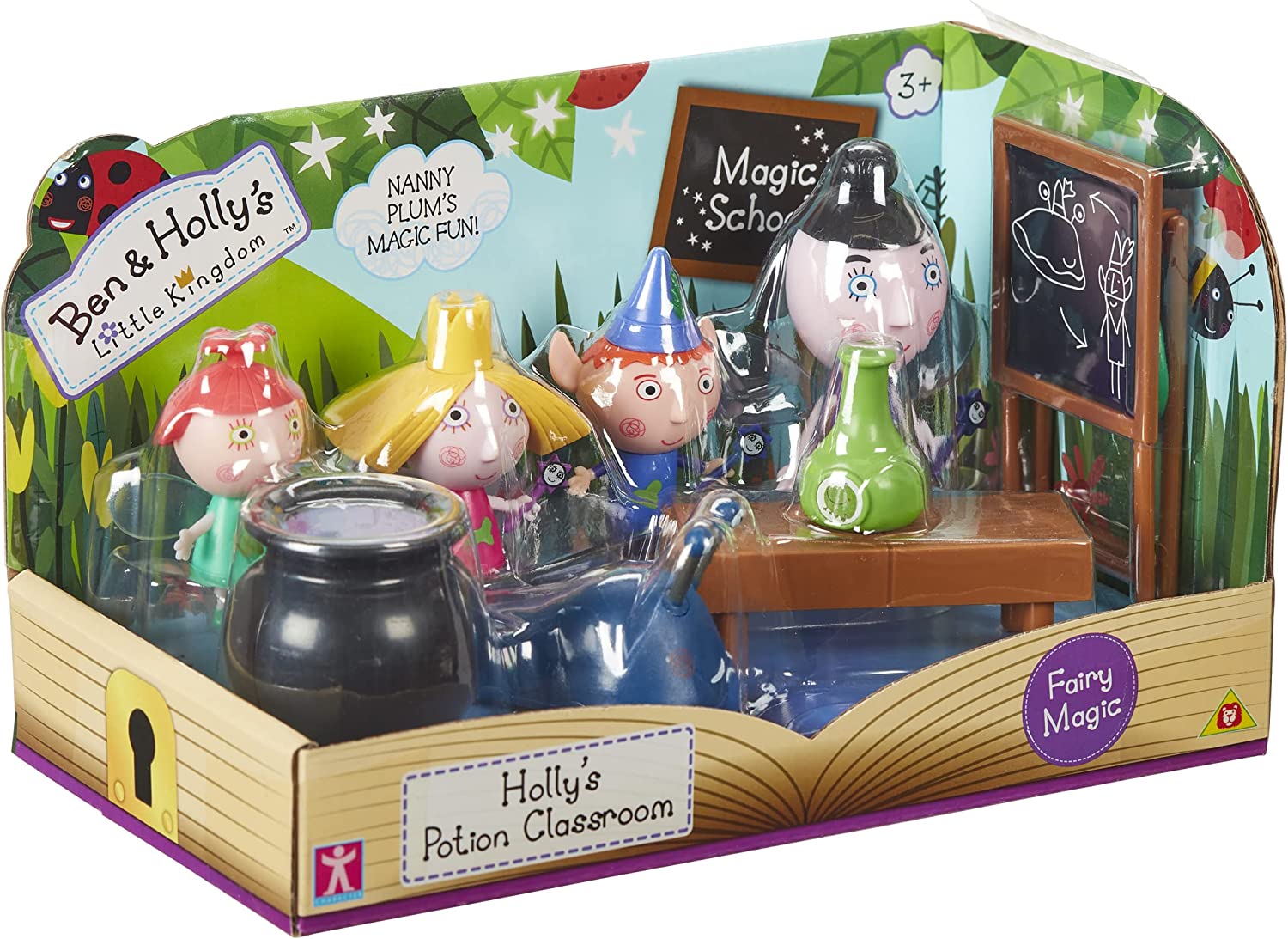 Ben & Holly Magic Potion Class, scaled preschool figures, imaginative play, Little Kingdom, nanny plum