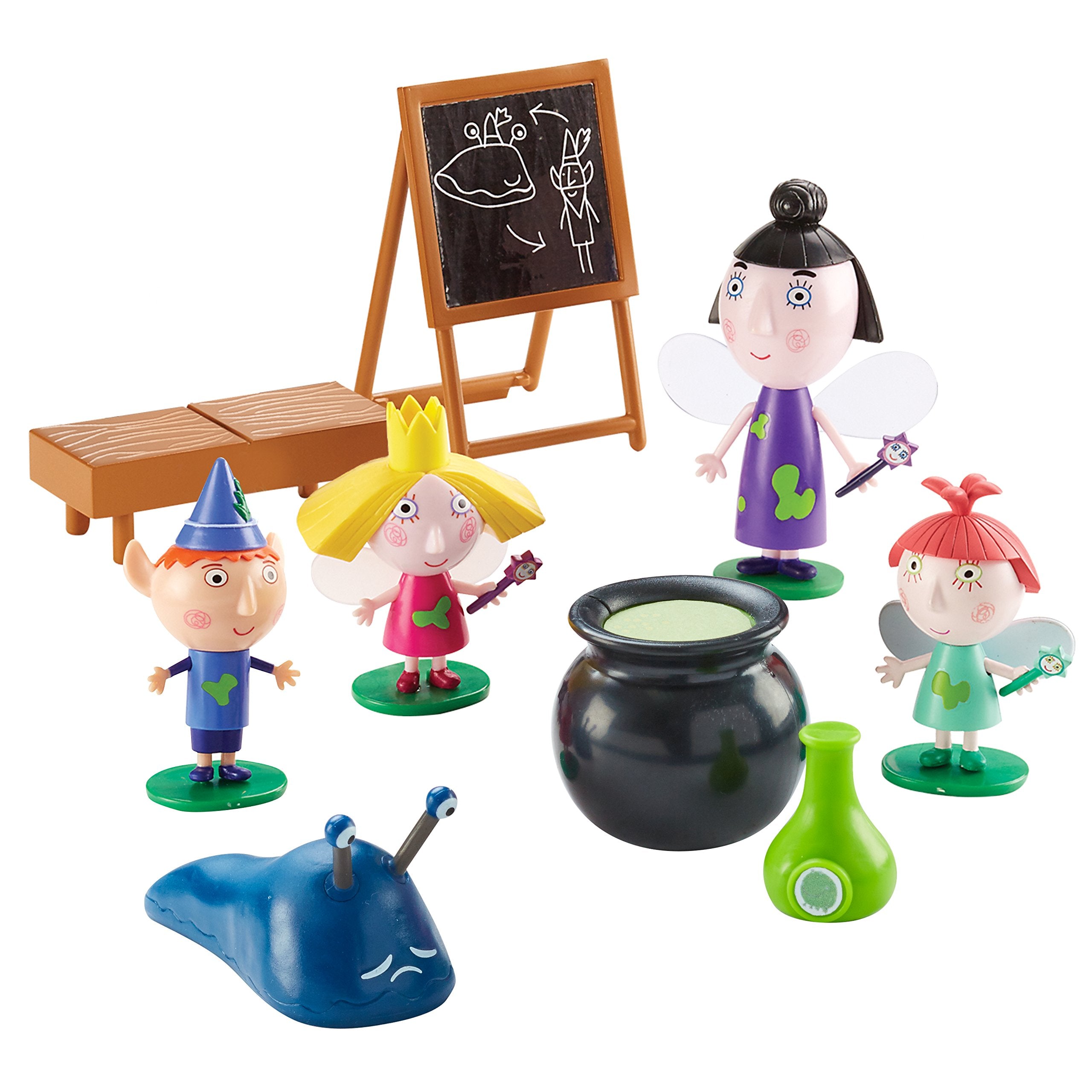 Ben & Holly Magic Potion Class, scaled preschool figures, imaginative play, Little Kingdom, nanny plum