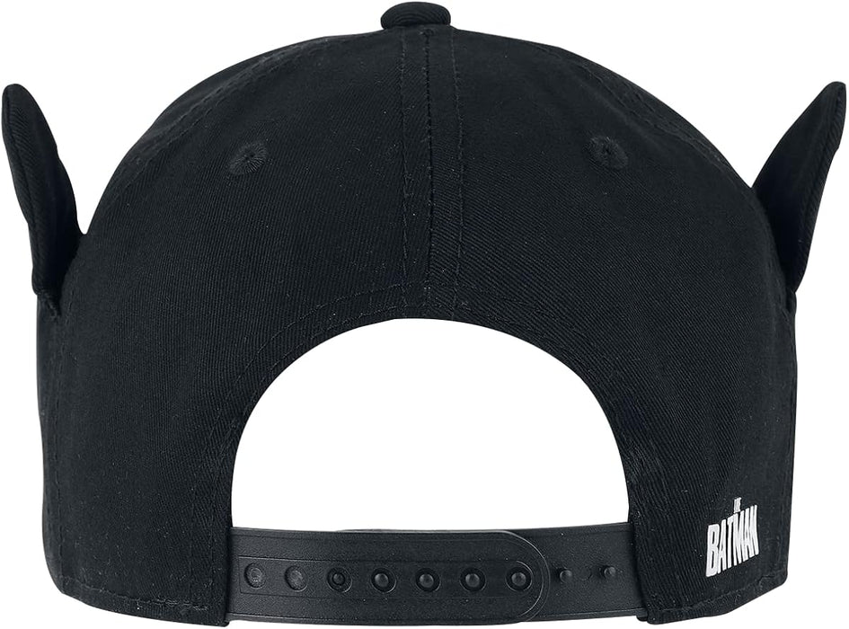 Superhéroes,Superhéroes,Batman,DC Comics,DC Comics Men's Con Gorra Adjustable with Orejas Warner The Batman Logo, Black, Standard Size