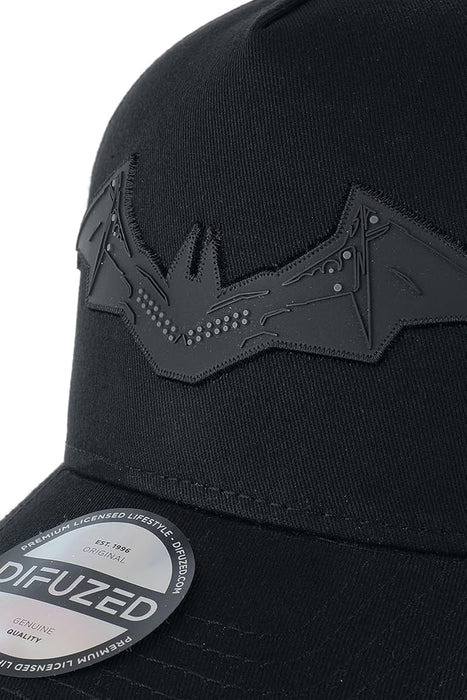 Superhéroes,Superhéroes,Batman,DC Comics,DC Comics Men's Con Gorra Adjustable with Orejas Warner The Batman Logo, Black, Standard Size