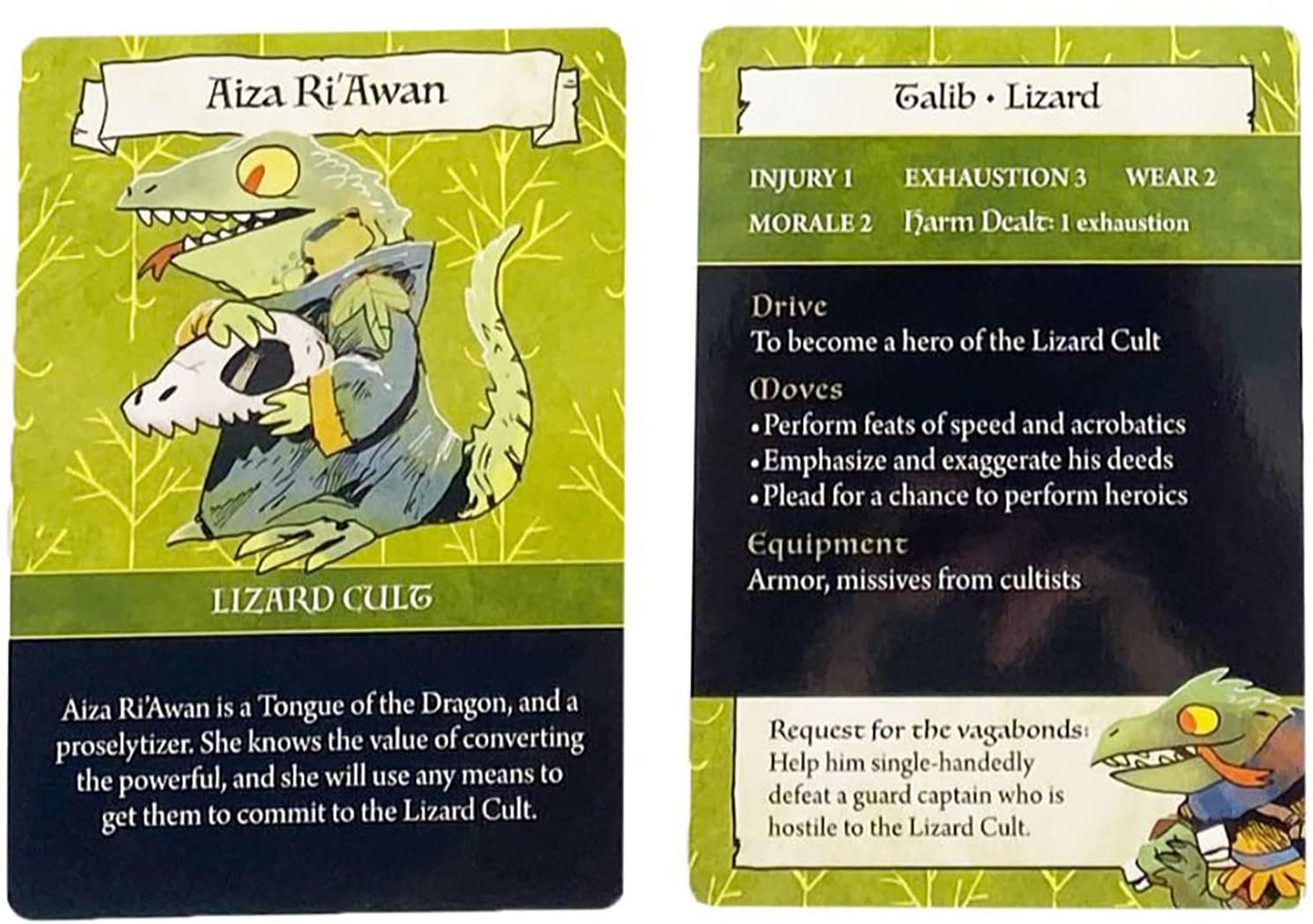 Magpie Games Denizens Deck – Root: The Roleplaying Game Expansion, 55 cartes, personnages PNJ avec statistiques, traits et art original en couleur par Kyle Ferrin, Fantasy Adventure RPG