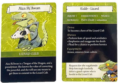 Magpie Games Denizens Deck – Root: The Roleplaying Game Expansion, 55 cartes, personnages PNJ avec statistiques, traits et art original en couleur par Kyle Ferrin, Fantasy Adventure RPG