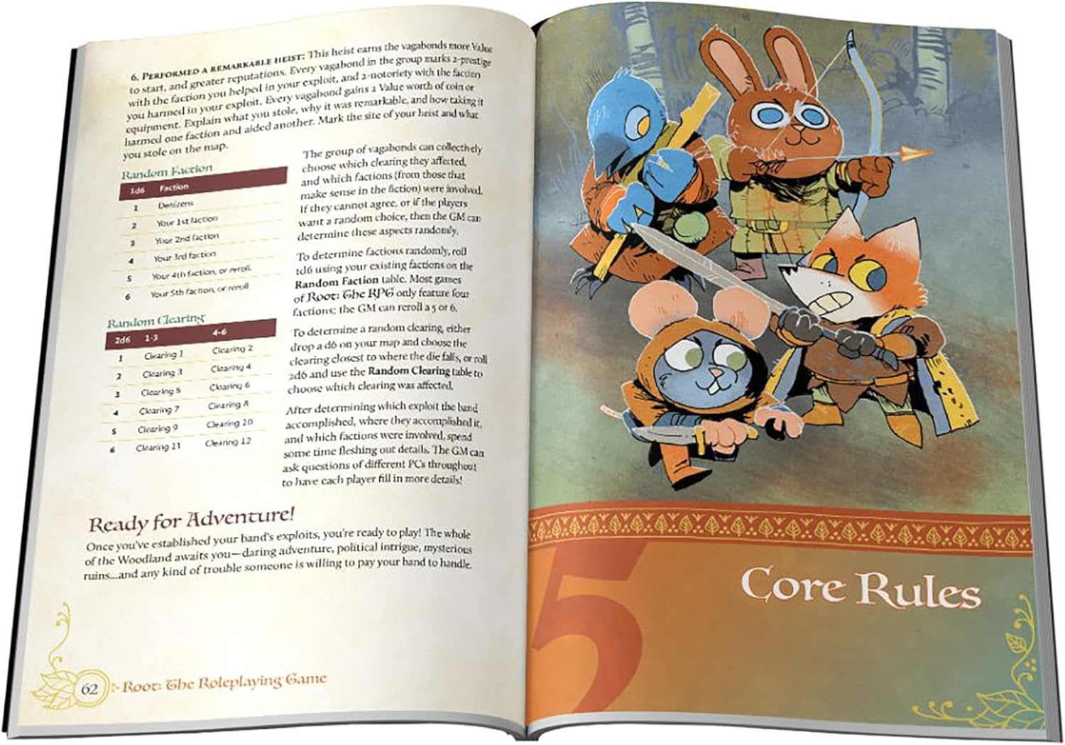 Magpie Games: Root RPG, Core Book, Brings the Tales of the Woodland to your RPG table, Game of Woodland Creatures Fighthing for Money, Justice, and Freedom From Powers Far Greater Than Them