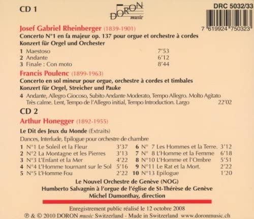 Rheinberger/Honegger: Organ Co
