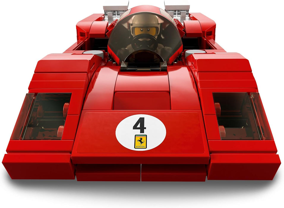 LEGO 76906 Speed Champions 1970 Ferrari 512 M Sports Red Race Car Toy, Collectible Model Building Set with Racing Driver Minifigure single