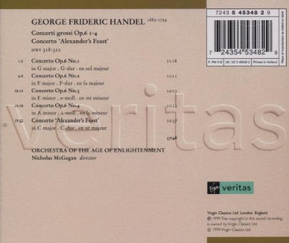 Handel: Concerti Grossi Op.6 Nos 1-4