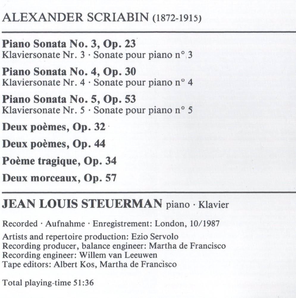 Piano Sonatas