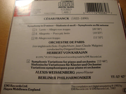 Symphony In D Minor / Symphonic Variations For Piano And Orchestra