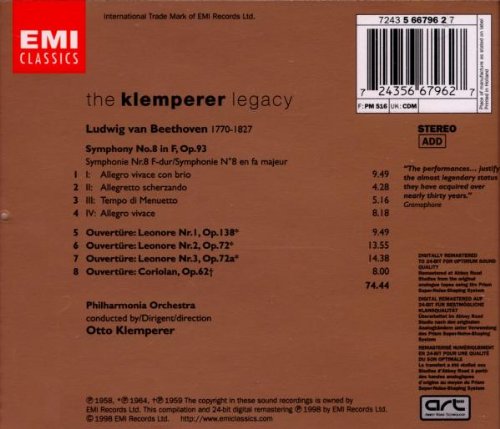 Symphonies N°8 - Ouverture Leonore