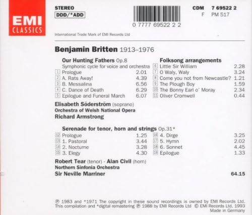 Britten: Serenade for Tenor, Horn and Strings