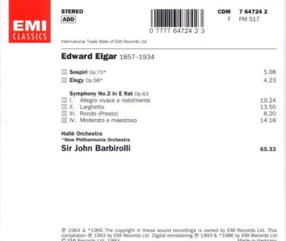 Elgar: Symphony 2, Sospiri, Elegy