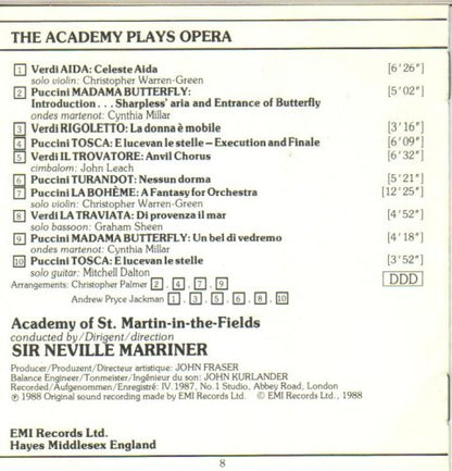 Academy Plays Opera