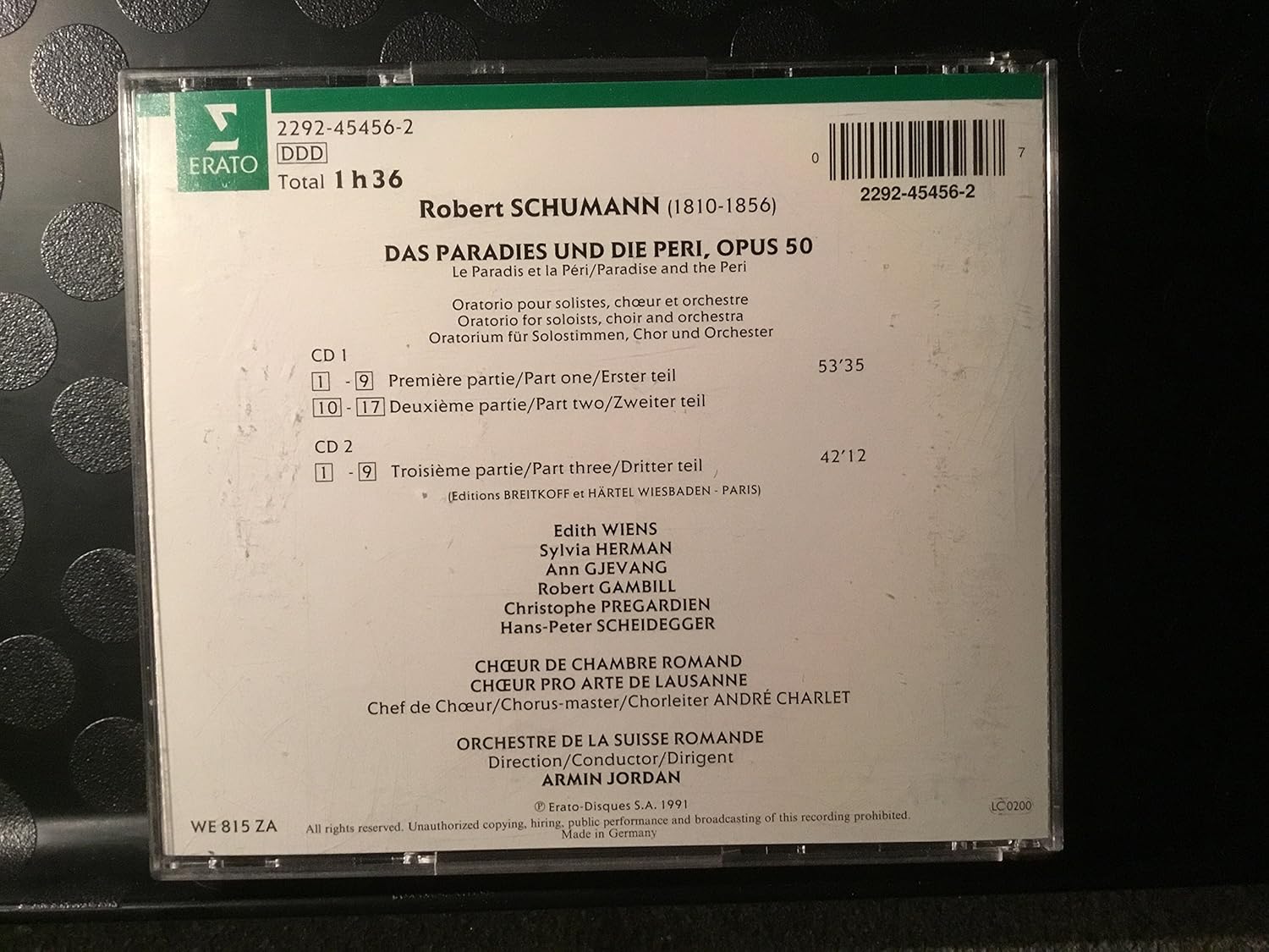 Das Paradies Und Die Peri - Opus 50