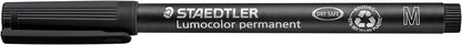 STAEDTLER 317 WP4 Lumocolor Permanent Pen, Medium Line Width, 1.0mm - Assorted Colours (Pack of 4