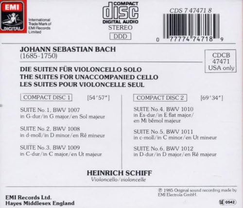 Bach: Cello Suites