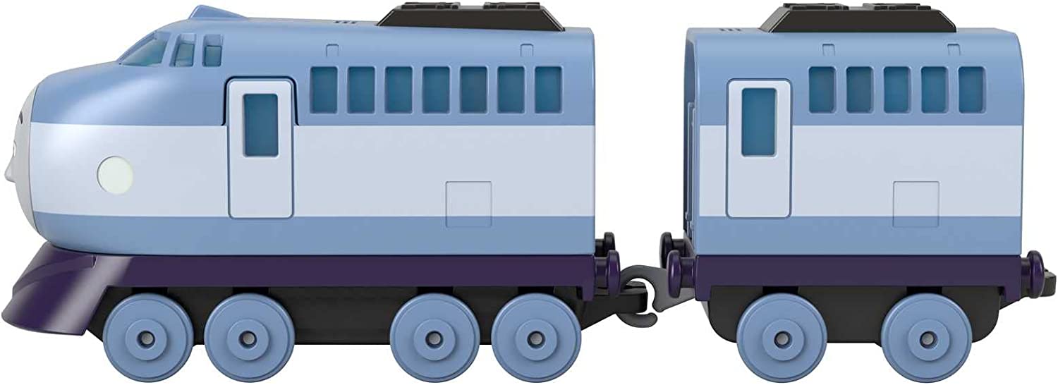 Thomas & Friends Fisher-Price die-cast push-along Kenji toy train engine for preschool kids ages 3+