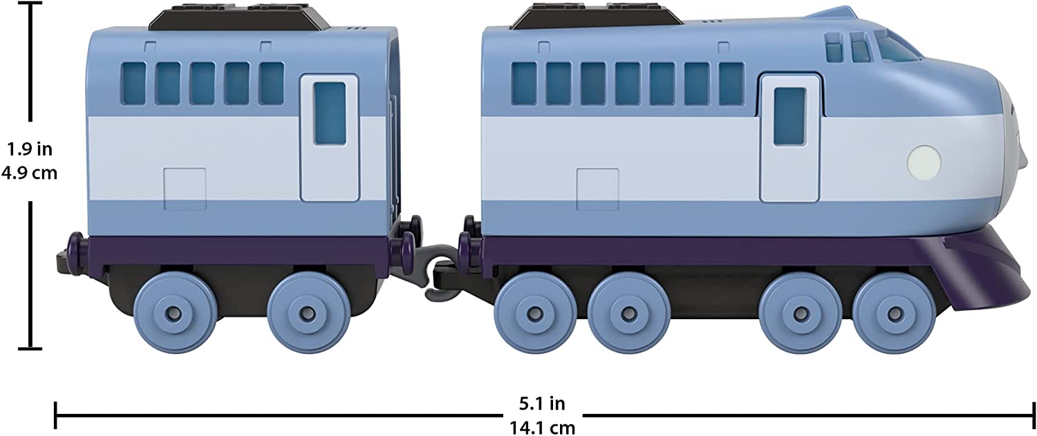 Thomas & Friends Fisher-Price die-cast push-along Kenji toy train engine for preschool kids ages 3+