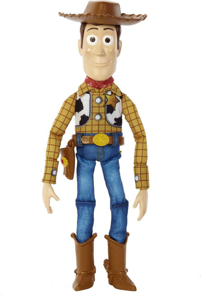 Disney and Pixar Toy Story Movie Toy, Talking Woody Figure with Ragdoll Body, 20 Phrases, Pull Tab Activated Sounds, Roundup Fun