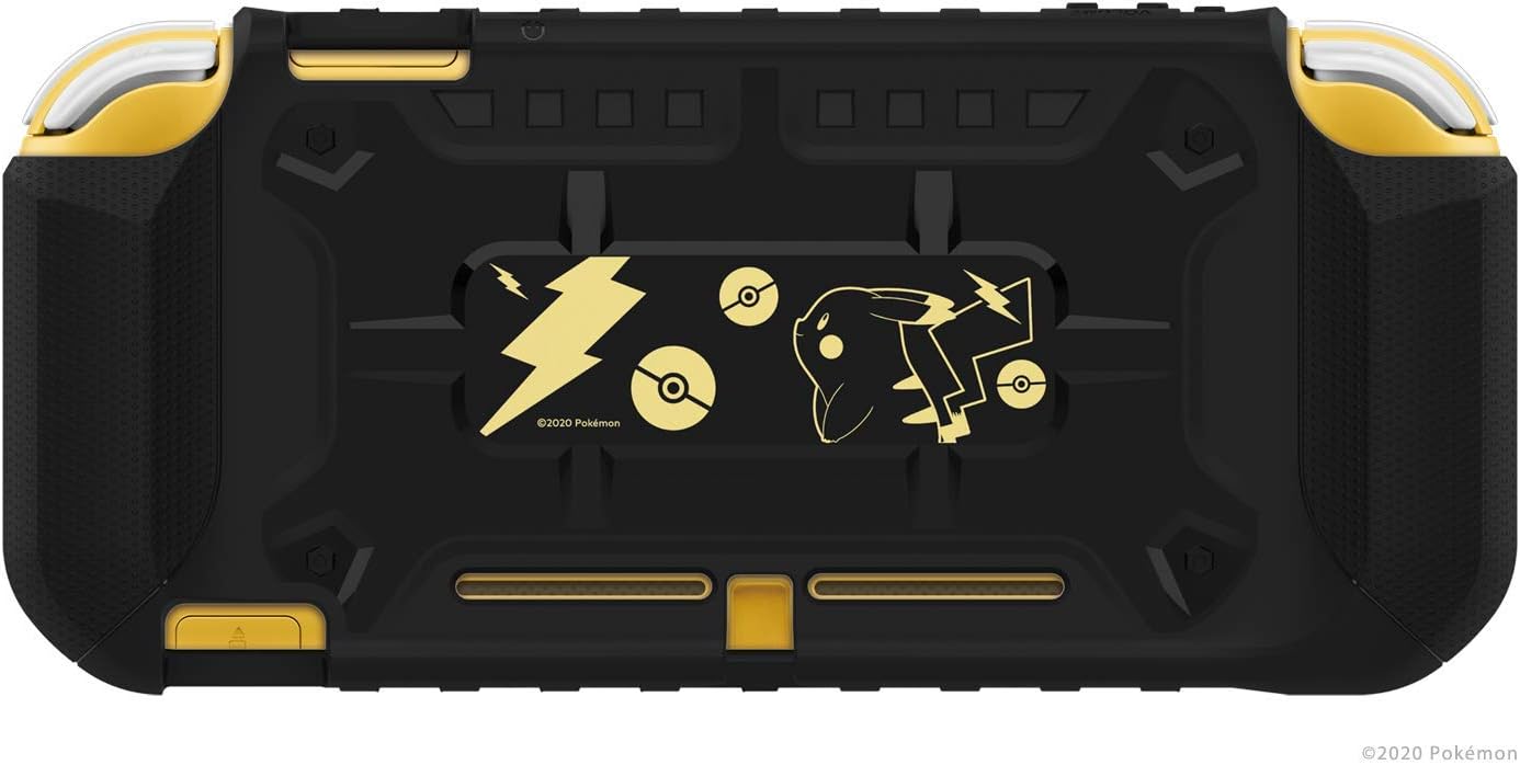 HORI Hybrid System Armor (Pikachu Black & Gold) for Nintendo Switch Lite (Nintendo Switch