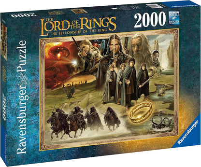 Ravensburger Lord of The Rings: The Fellowship of The Ring 2000 Piece Jigsaw Puzzle for Adults - 16927 - Every Piece is Unique, Softclick Technology Means Pieces Fit Together Perfectly