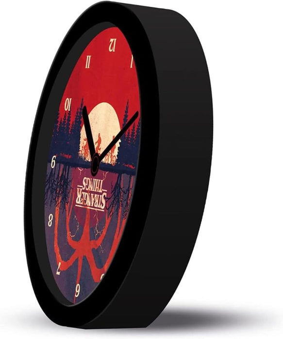 Stranger Things Alarm Clock (The Upside Down Graphic) 12cm Diameter in Presentation Box - Official Merchandise