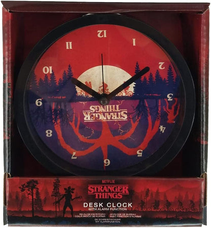 Stranger Things Alarm Clock (The Upside Down Graphic) 12cm Diameter in Presentation Box - Official Merchandise