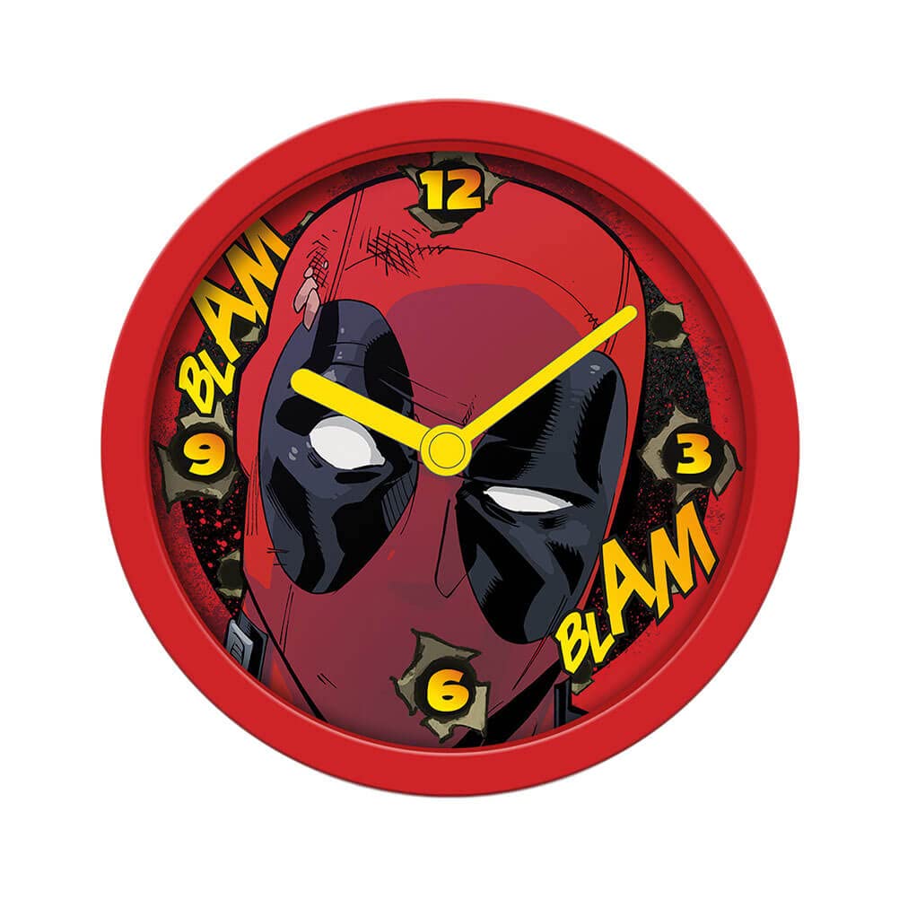 Deadpool Alarm Clock (Blam Blam) 12cm Diameter - Official Merchandise